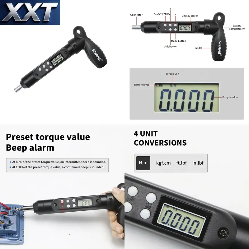 Screwdriver Set - Zestaw cyfrowego wkrętaka dynamometrycznego XXT SHAHE
